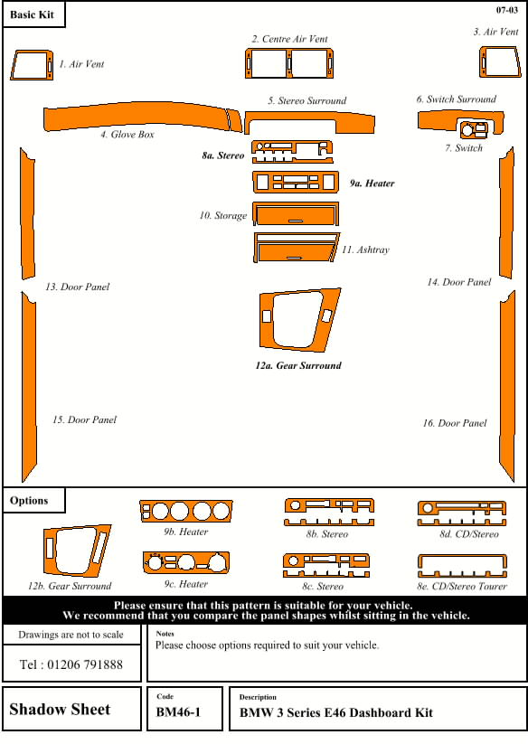 BM46-1 REAL WOOD DASH