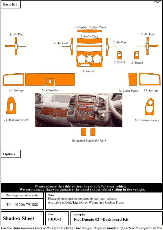 FIDU-2 REAL WOOD DASH