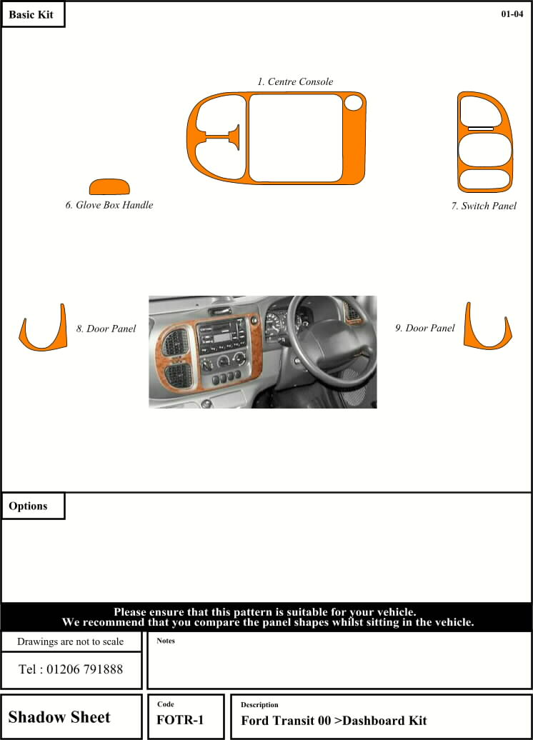 Ford Transit/Motorhome Dashboard Trim